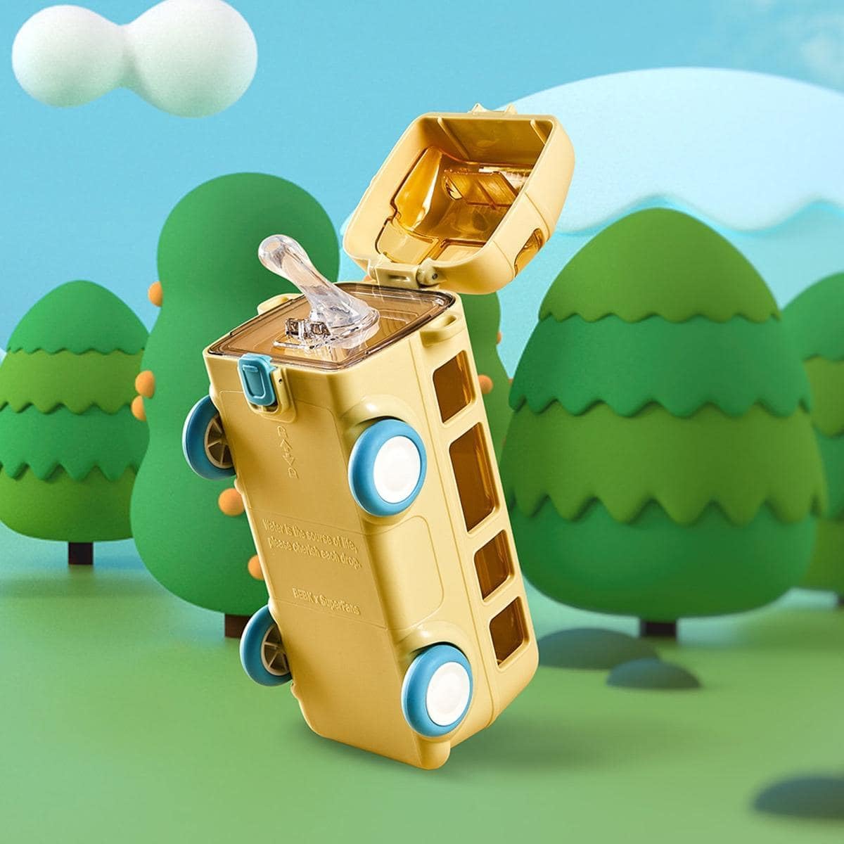 Bus Water Bottle For Kids