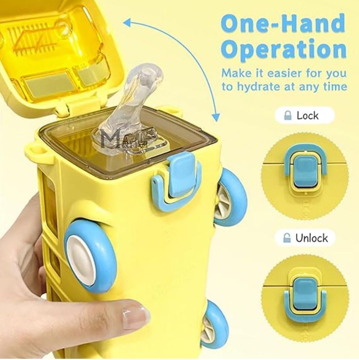 Bus Water Bottle For Kids